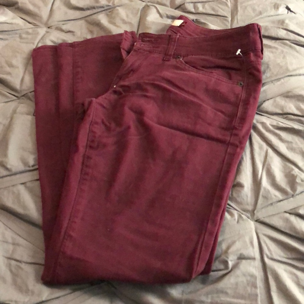 Maroon pants